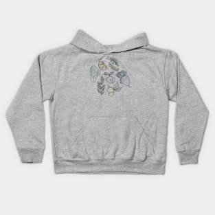 mixed veggies ( lines edition ) Kids Hoodie